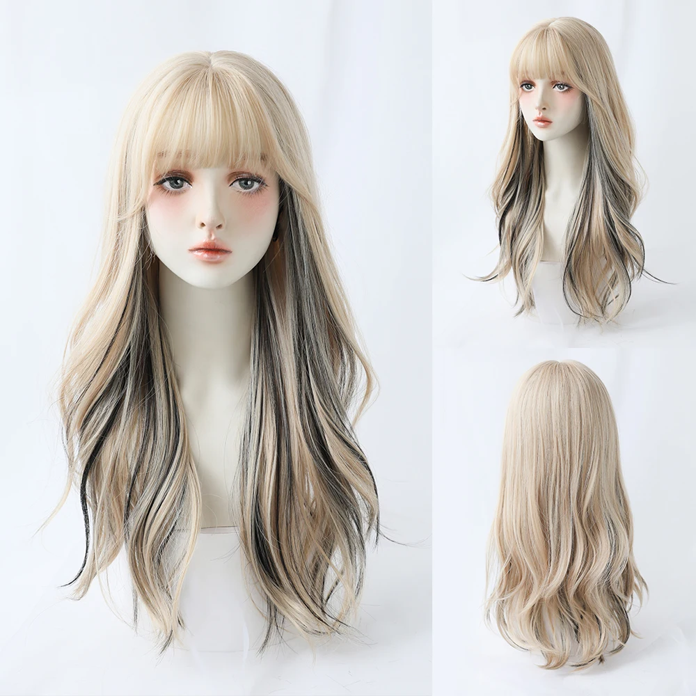 Perruque Longue Ondulée Blonde Dense - 15