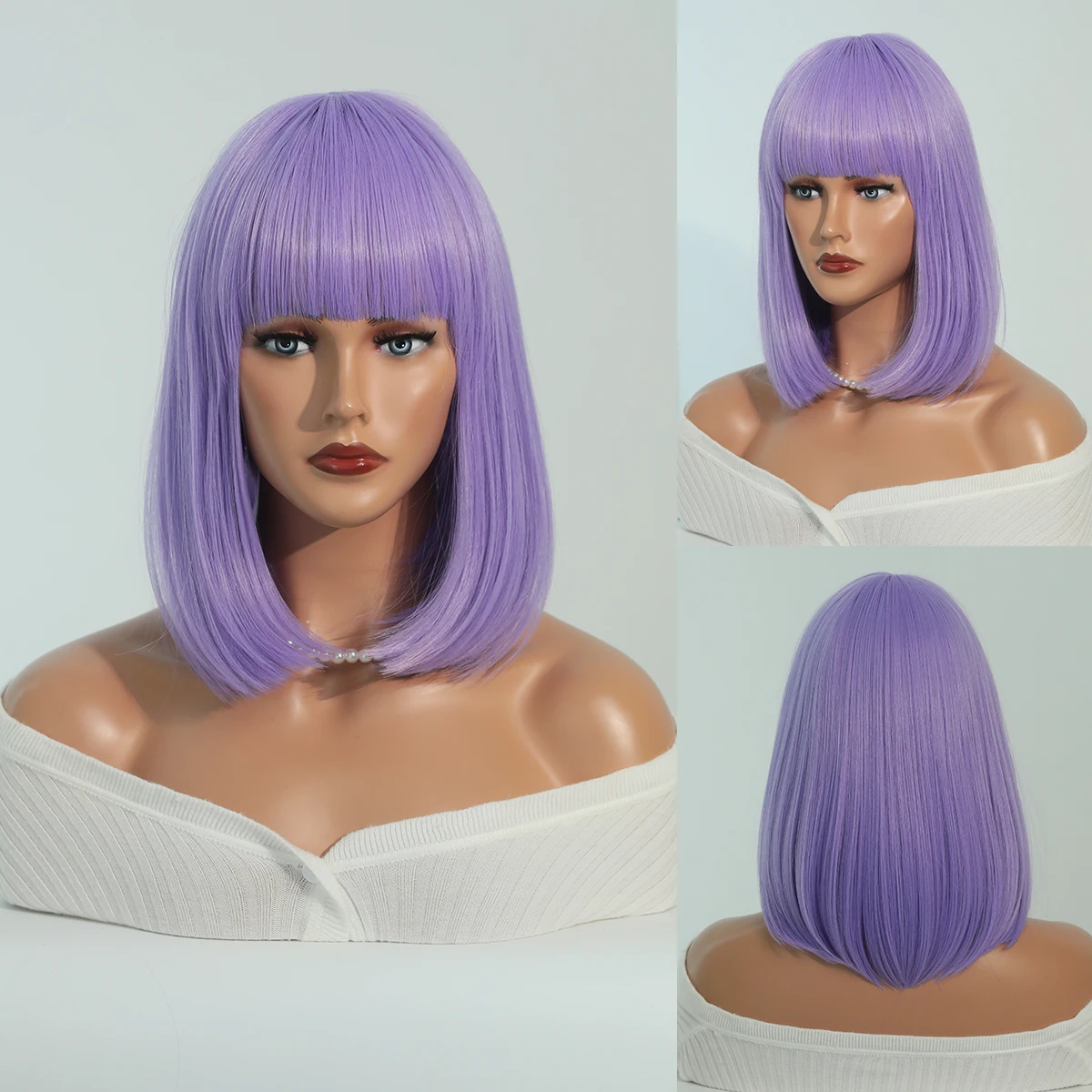 Perruque Courte Brun-Blond pour Femme - 21