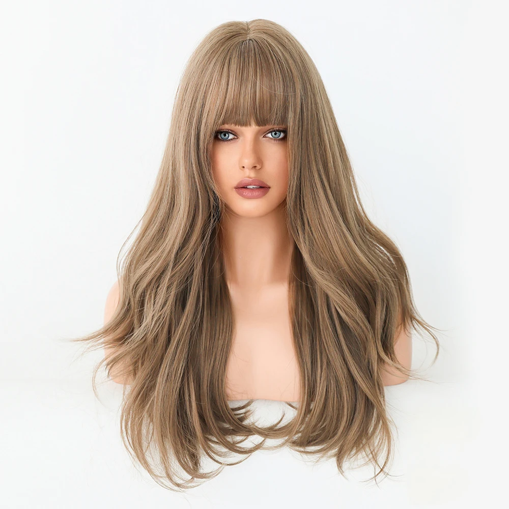 Perruque Longue Lisse Blond Miel - 4