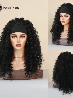 Perruque Cheveux Bouclés Noirs pour Femmes Noires Perruque Cheveux Bouclés Noirs pour Femmes Noires