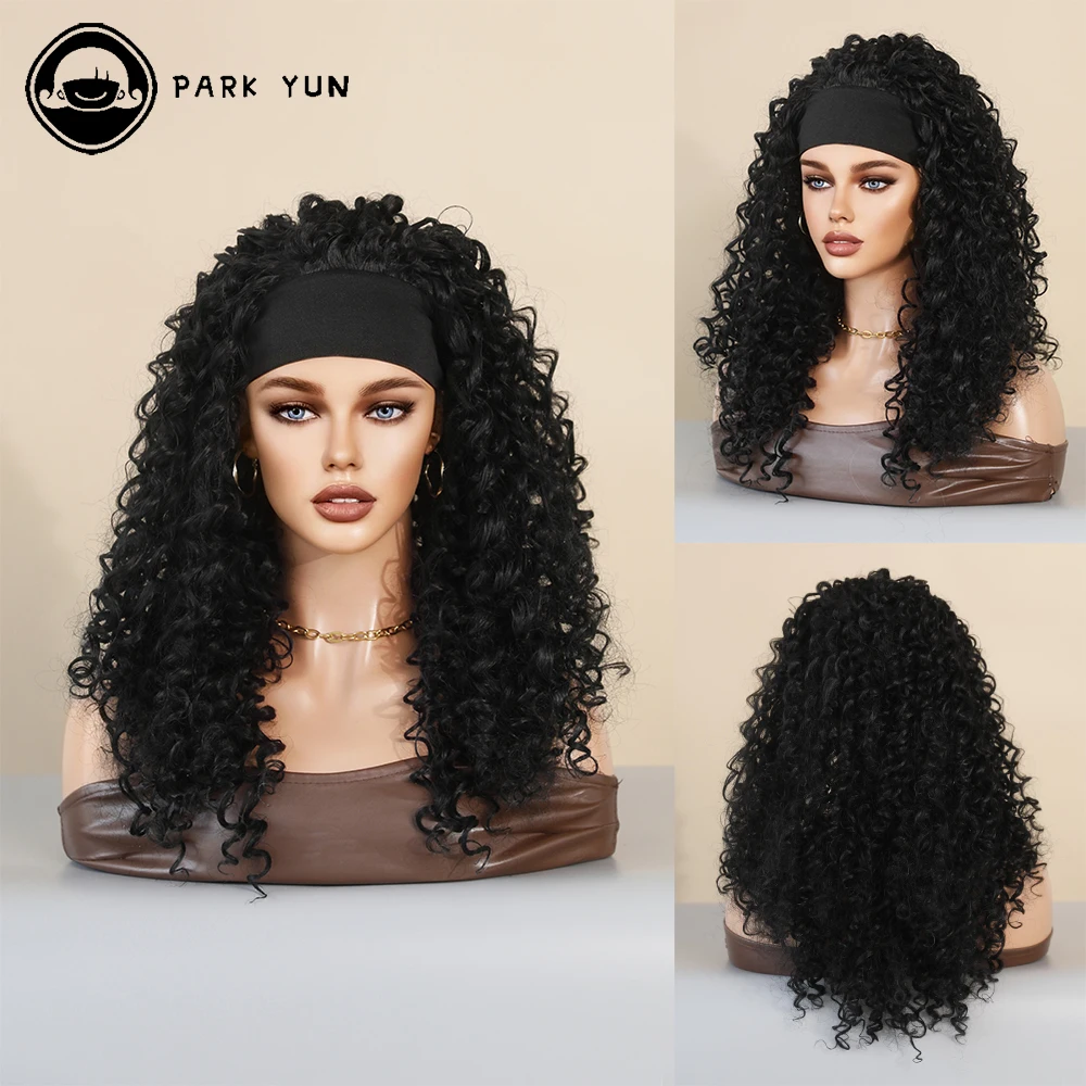 Perruque Cheveux Bouclés Noirs pour Femmes Noires