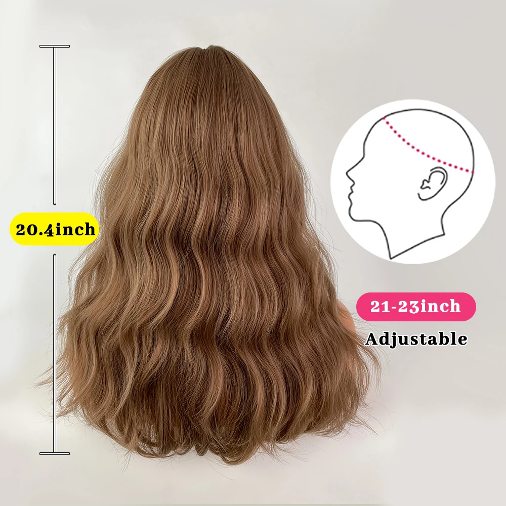 Perruque Épaisse Longue Bouclée Miel Lin pour Femme - 4