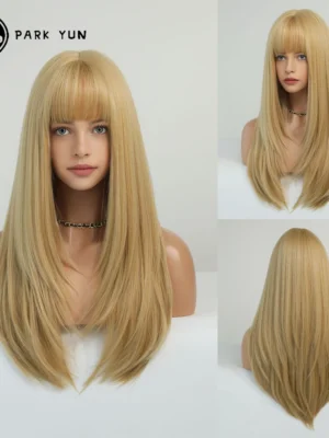 Perruque Blonde Longue et Droite pour Femme Perruque Blonde Longue et Droite pour Femme