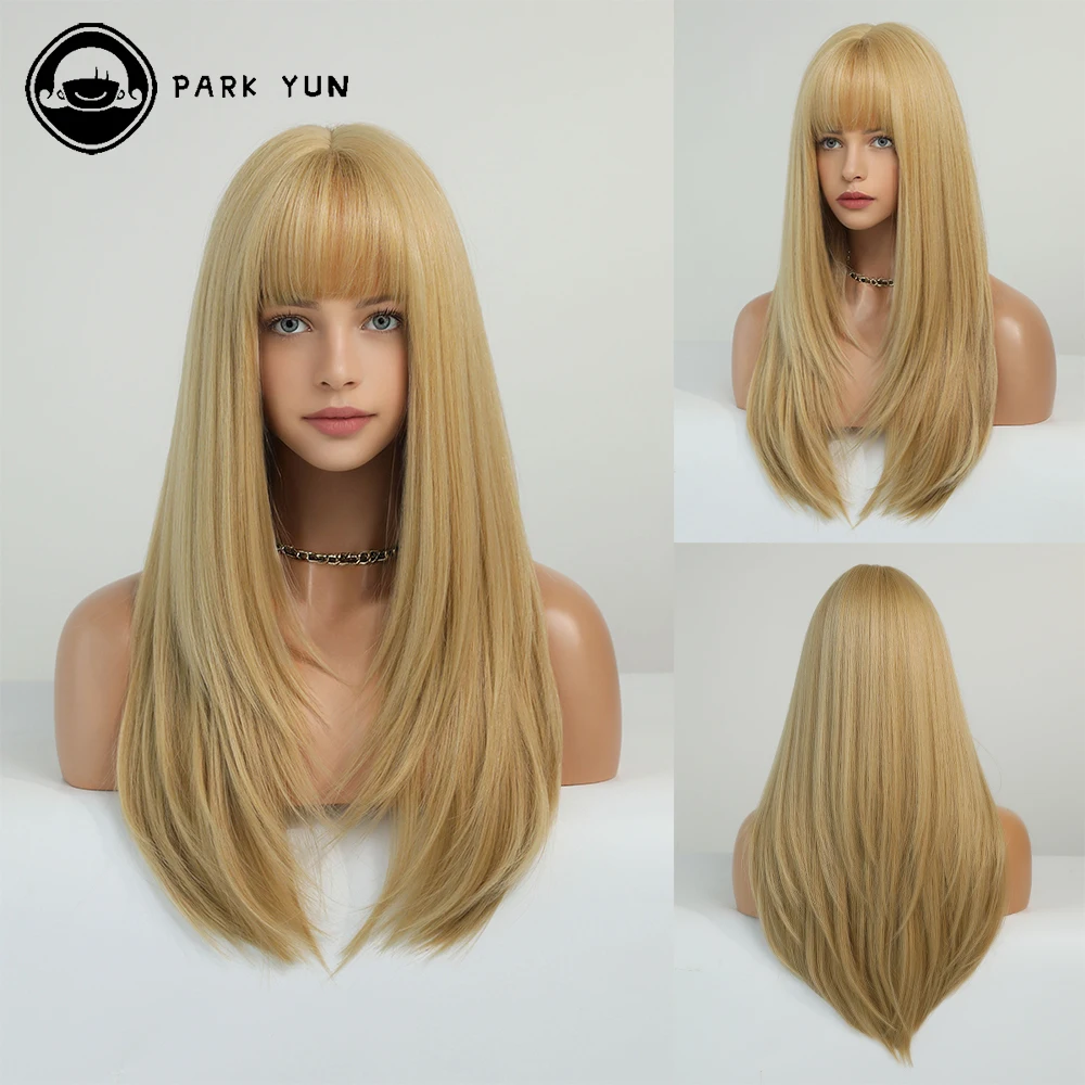 Perruque Blonde Longue et Droite pour Femme