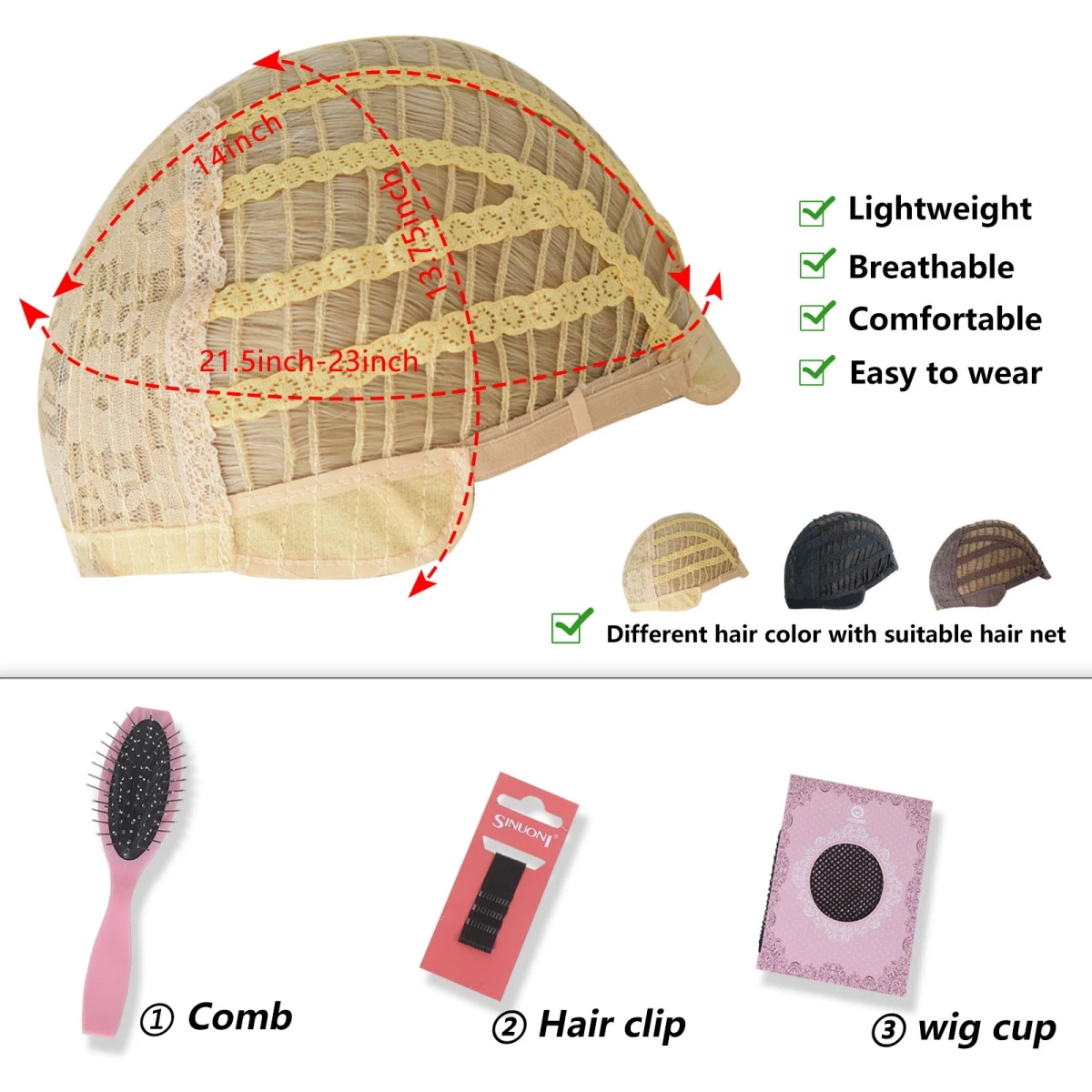 Perruque Femme Ombrée Blond Cendré avec Frange - 5