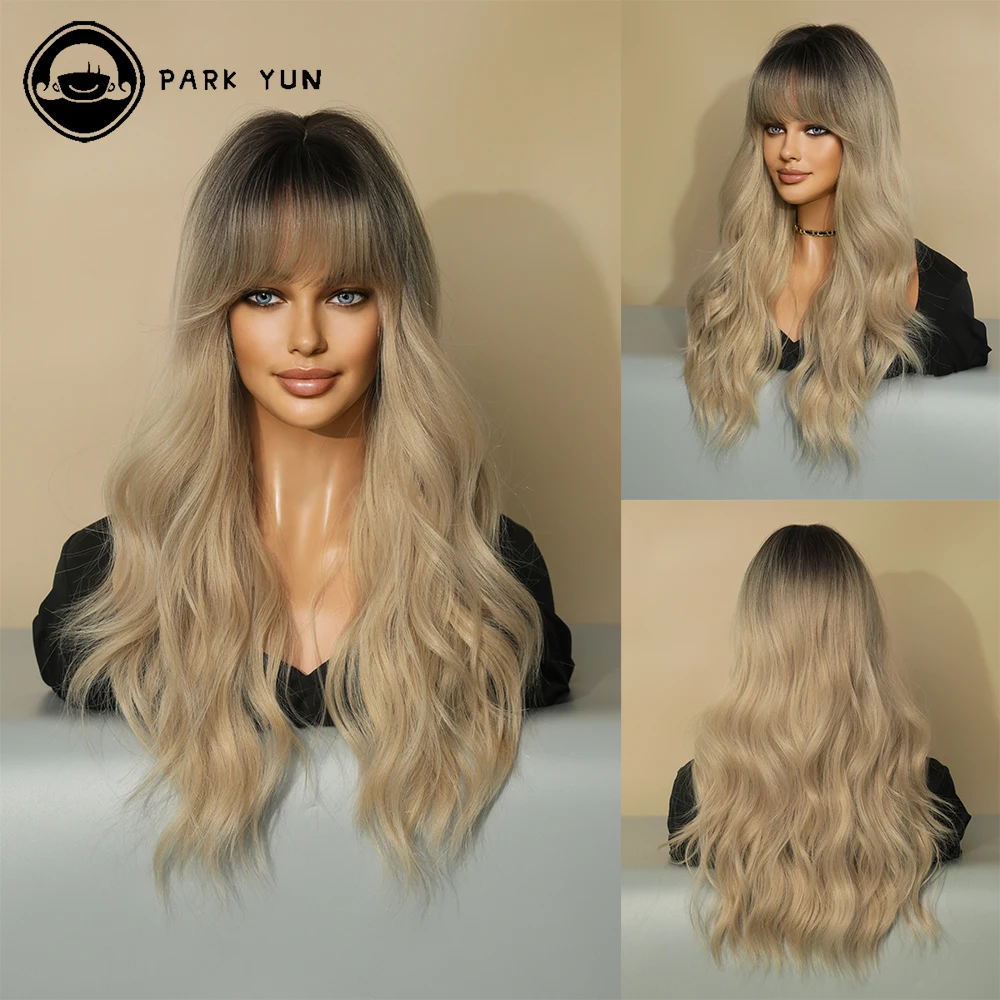 Perruque Blonde Longue Ondulée pour Femme