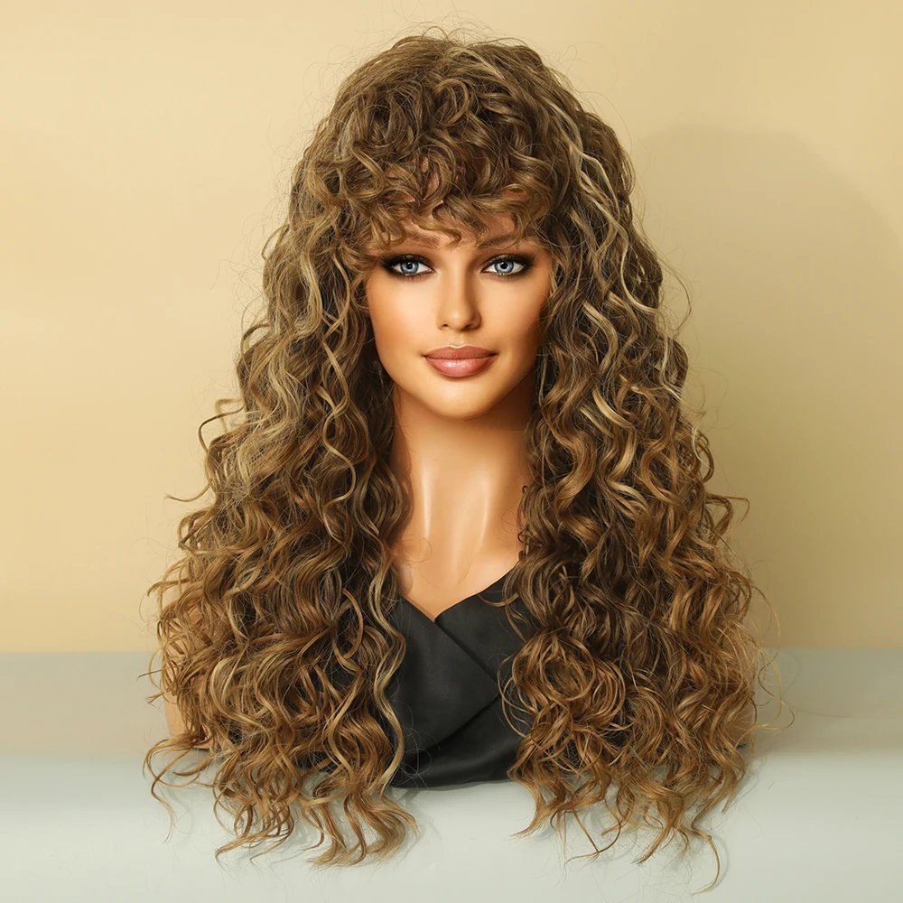 Perruque Courte Bouclée Noire Naturelle pour Femme - 14