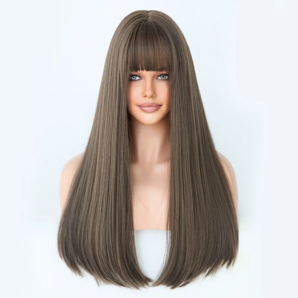 Perruque Longue Droite Bleue pour Femme - 16