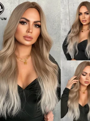 Perruque Blonde Légère Ondulée avec Frange Perruque Blonde Légère Ondulée avec Frange