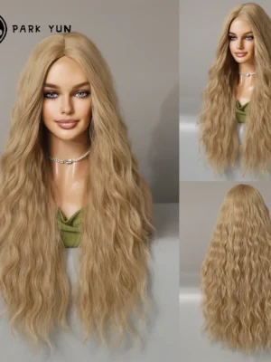 Perruque Blonde Bouclée Ondulée Longue Perruque Blonde Bouclée Ondulée Longue